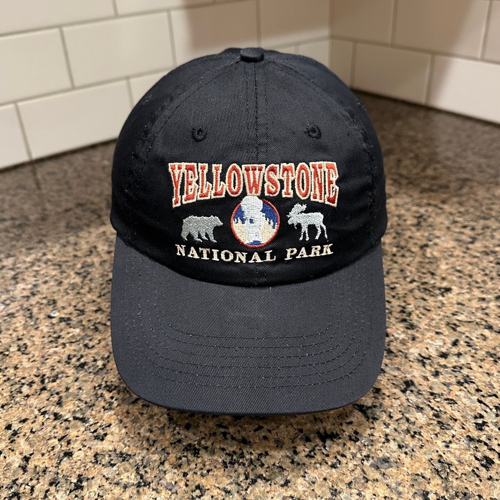 Yellowstone National Park Bear Moose Polar Graphics Adjustable Baseball Cap
